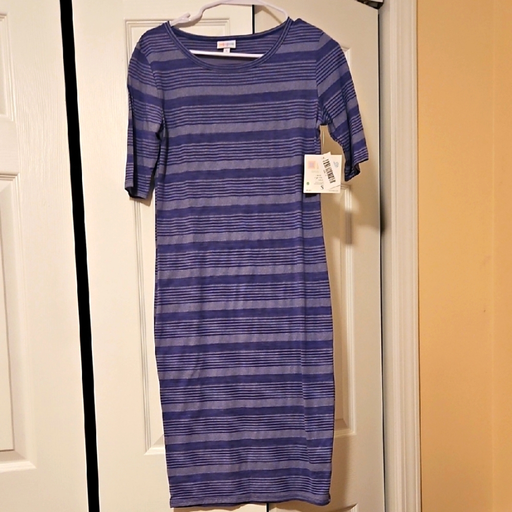 Striped Purple Dress
